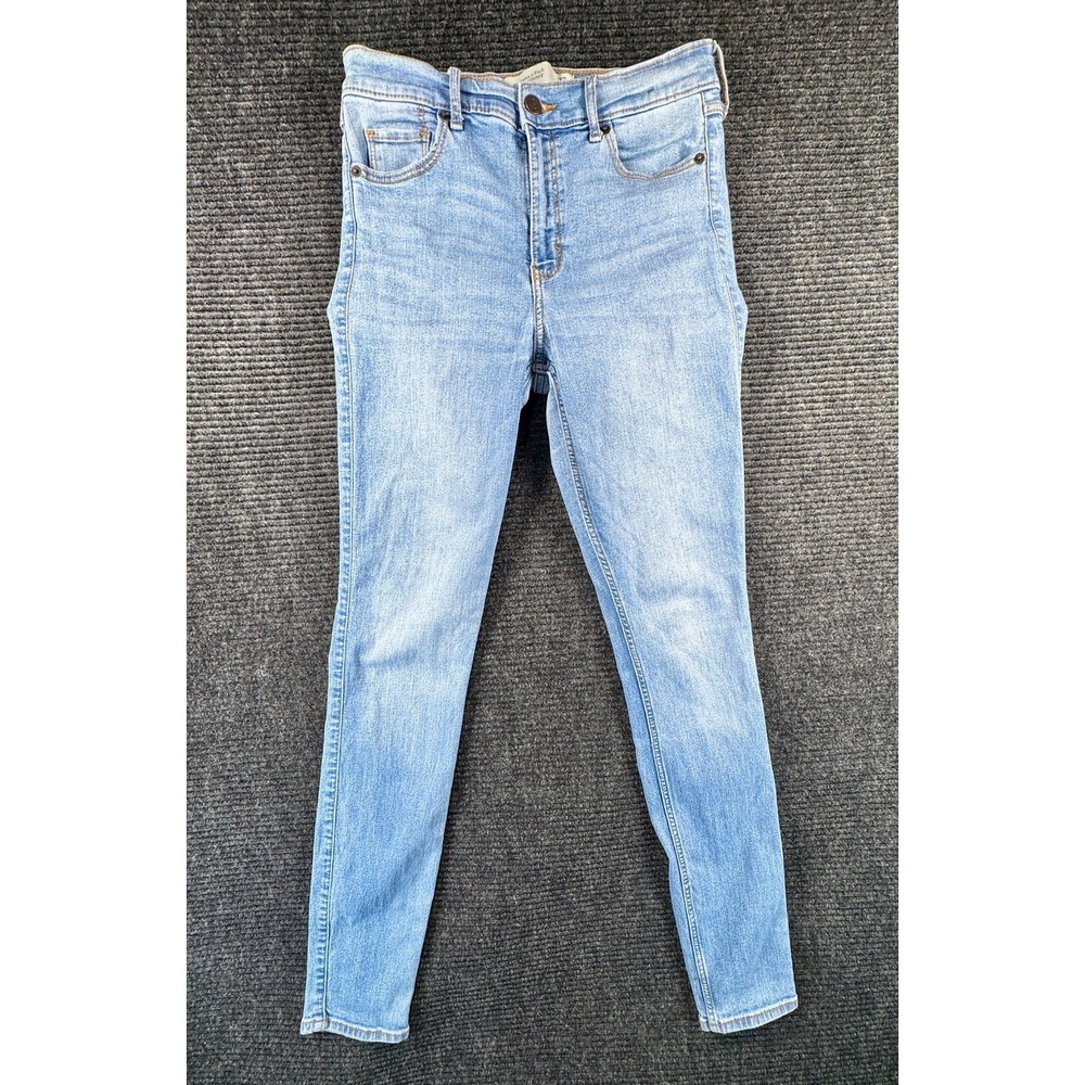 Abercrombie & Fitch Super Skinny High Rise Jeans Womens 27/4 Blue Denim Cotton